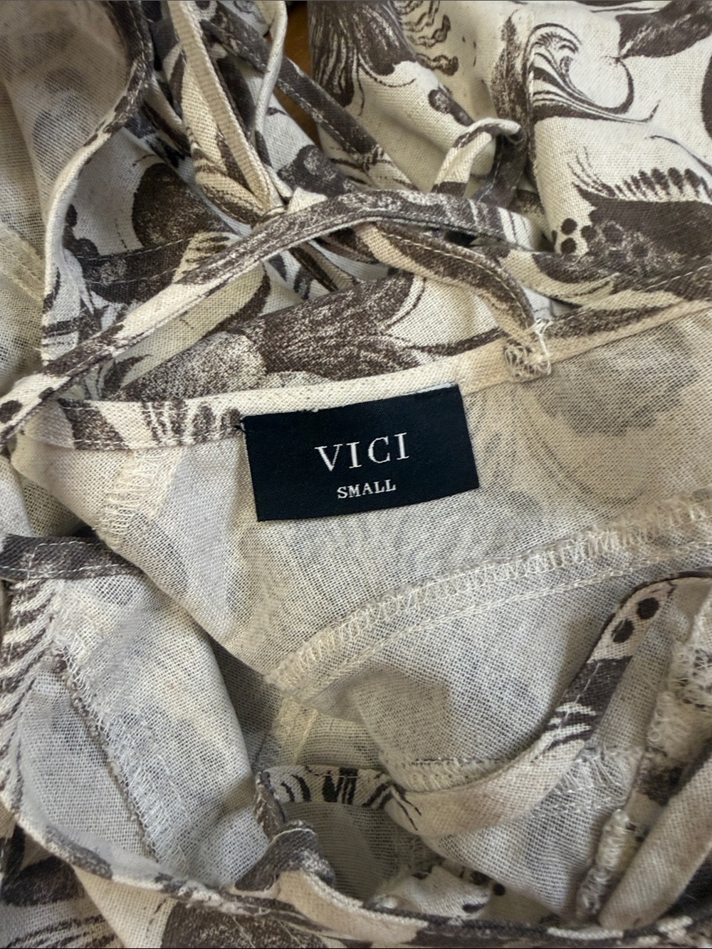 Vici Cream Floral Spaghetti Strap Romper - Picture 5 of 5